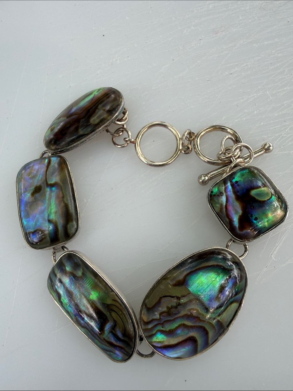 Sterling and Abalone Bracelet